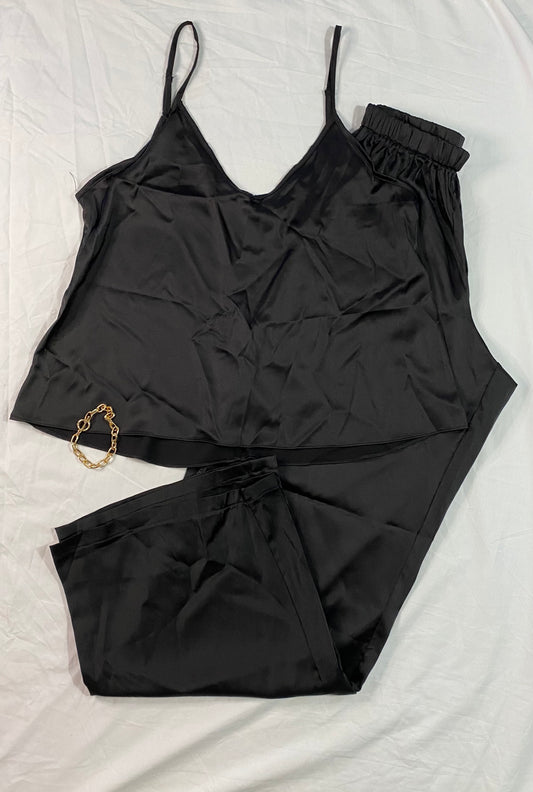 Satin Cami and Pants Pajama Set