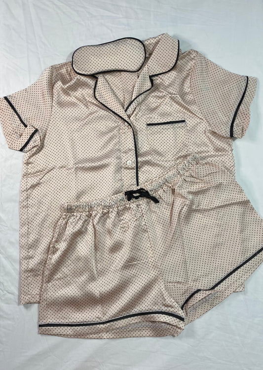 Satin Top and Short Pajama Set