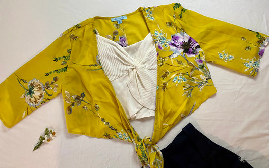 Floral Print Crop Top