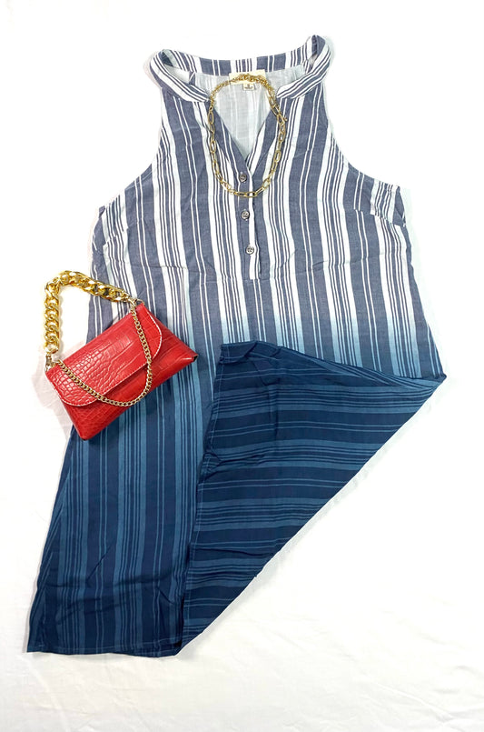 Striped Blue Dress